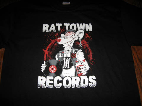 RAT TOWN RECORDS "Ratical" T-Shirt Black (X-Large)